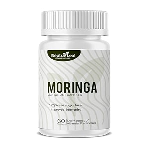 moringa leaf extract capsules 500mg  rich in vitamins minerals amp amino acids  natural energy boost improves stamina amp vitality  60 veg capsules
