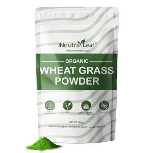 neutraleaf organic wheatgrass powder 200g  pure green superfood for natural detox digestion amp immunity booster  rich in chlorophyll amp antioxidants for healthy juice amp smoothies  67 servings