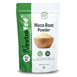neutraved 100 natural maca root powder -50g  pure peruvian superfood lepidium meyenii  natural adaptogen for energy stamina mood amp hormonal balance  non-gmo vegan amp gluten free  zipper standup pouch