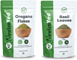 neutraved basil 35g and oregano 35g for pizza and pasta toping 70 g
