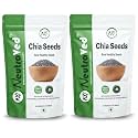 NeutraVed Chia Seeds - Raw &amp; Unroasted Superfood for Weight Management, Omega-3, Super Seed Rich Protein &amp; Fiber - 700g | Vegan, Gluten-Free, Natural Chai Seeds Zipper (Pack of 2X350G)