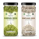 NeutraVed Combo Pumpkin Seeds 150g + Sunflower Seeds 150g | Pumpkin Sunflower Seeds Combo | Rich in Protein, Fiber & Antioxidants | Healthy Diet Snacks- Edible Seeds 300GM
