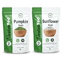 NeutraVed Combo Sunflower Seeds 250g + Pumpkin Seeds 300g | Rich in Protein, Fiber &amp; Antioxidants | Healthy Diet Snacks- Edible Seeds 550g