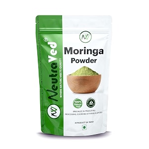 neutraved moringa powder 100g  moringa leaves also know drumstick for immunity skin amp hair and wellness products for male - 100 gm