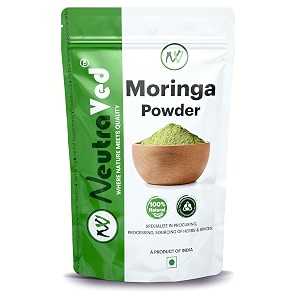 neutraved moringa powder 200g  organic drumstick leaves powder for eating amp drinking  superfood for energy  vegan amp natural
