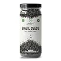NeutraVed Raw Basil Seeds 150g – Edible Sabja Seeds for Eating, Weight Management &amp; Detox – Natural, Unpolished, Rich in Fiber &amp; Omega-3 | Jar 150gm