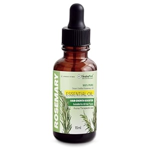 neutraved rosemary essential oil for support hair growth hair fall and nourishment skin care  organic 100 pure natural undiluted - 15ml