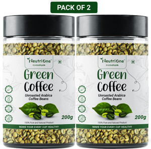 neutrione green coffee beans for weight loss unroasted beansorganic weight management instant coffee 2 x 200 g green coffee flavoured