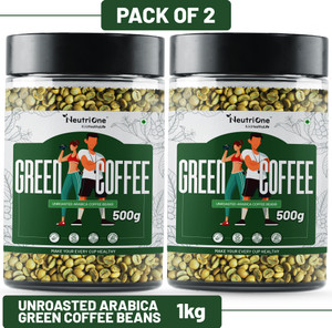 neutrione green coffee beans for weight loss unroasted beansorganic weight management instant coffee 2 x 05 kg green coffee flavoured