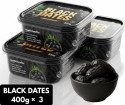 NeutriOne Premium Black Dates Khajoor | Dry Fruits | Khajur Rich in Iron, Fibre & Vitamins Dry Dates (3 x 400 g)