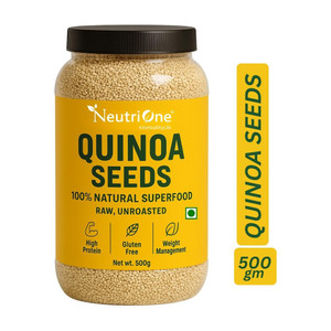 neutrione quinoa seeds white for weight loss management rich in protein fiber iron quinoa 500 g
