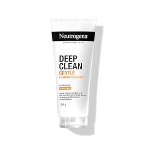new amp upgraded neutrogena deep clean foaming cleanser  hydrating non drying  gentle formula  skin ph friendly  for men amp women  normal to oily sensitive skin  anti pollution facewash removes pm 25  daily cleansing  150g