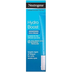 neutrogena hydro boost hydrating gel eye cream with hyaluronic acid dermatologist recommended water gel under-eye cream oil- dye- amp fragrance free 15ml