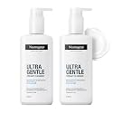 Neutrogena Ultra Gentle Creamy Cleanser (Pack of 2) | 14X Gentler Face Wash for Sensitive Skin | All Skin Types | Barriercare Technology & 10% Glycerin | Paraben-Free | For Men & Women