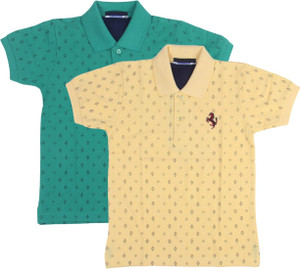 NeuVin Boys Printed Cotton Blend Regular T