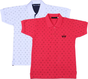 NeuVin Boys Printed Cotton Blend Regular T