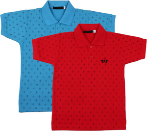 NeuVin Boys Printed Cotton Blend Regular T