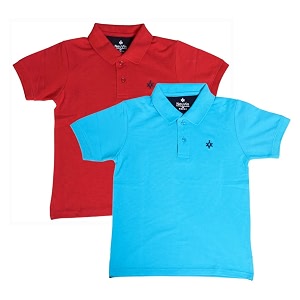 Boys Cotton Matty Polo T-Shirt Combo -