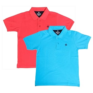 Boys Cotton Matty Polo T-Shirt Combo -