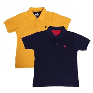 Boys Cotton Matty Polo T-Shirt Combo -