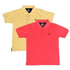 Boys Cotton Matty Polo T-Shirt Combo -