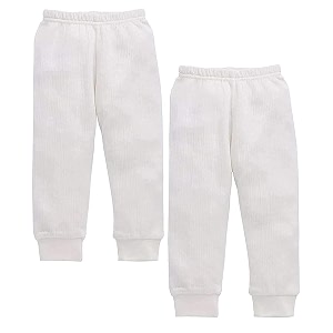 neva angaakar baby thermal bottoms pack of 2  soft amp warm winter wear pants for infants  stretchable body warmer lowers for 0-3 months  grey in age 6 months 12 months regular white