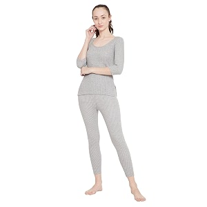 neva esancia women warm thermal wear set for winter top amp bottom wear