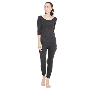 neva esancia women warm thermal wear set for winter top amp bottom wear