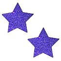 Neva Nude Iridescent Crystal Beamz Nipztix Pasties Nipple Covers for Festivals, Raves, Lingerie and More, Made in USA
