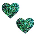 Neva Nude Iridescent Crystal Beamz Nipztix Pasties Nipple Covers for Festivals, Raves, Lingerie and More, Made in USA