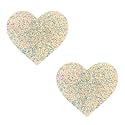 Neva Nude Iridescent Crystal Beamz Nipztix Pasties Nipple Covers for Festivals, Raves, Lingerie and More, Made in USA