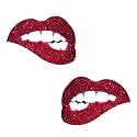 Neva Nude Iridescent Crystal Beamz Nipztix Pasties Nipple Covers for Festivals, Raves, Lingerie and More, Made in USA