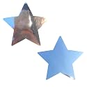 Neva Nude Iridescent Crystal Beamz Nipztix Pasties Nipple Covers for Festivals, Raves, Lingerie and More, Made in USA