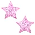 Neva Nude Iridescent Crystal Beamz Nipztix Pasties Nipple Covers for Festivals, Raves, Lingerie and More, Made in USA