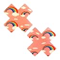 Neva Nude Iridescent Crystal Beamz Nipztix Pasties Nipple Covers for Festivals, Raves, Lingerie and More, Made in USA
