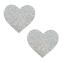 Neva Nude Iridescent Crystal Beamz Nipztix Pasties Nipple Covers for Festivals, Raves, Lingerie and More, Made in USA
