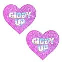 Neva Nude Iridescent Crystal Beamz Nipztix Pasties Nipple Covers for Festivals, Raves, Lingerie and More, Made in USA