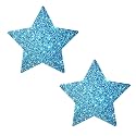 Neva Nude Iridescent Crystal Beamz Nipztix Pasties Nipple Covers for Festivals, Raves, Lingerie and More, Made in USA