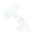 Neva Nude Iridescent Crystal Beamz Nipztix Pasties Nipple Covers for Festivals, Raves, Lingerie and More, Made in USA
