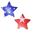 Neva Nude Iridescent Crystal Beamz Nipztix Pasties Nipple Covers for Festivals, Raves, Lingerie and More, Made in USA