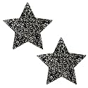 Neva Nude Iridescent Crystal Beamz Nipztix Pasties Nipple Covers for Festivals, Raves, Lingerie and More, Made in USA