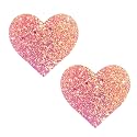 Neva Nude Iridescent Crystal Beamz Nipztix Pasties Nipple Covers for Festivals, Raves, Lingerie and More, Made in USA