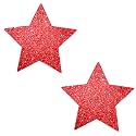 Neva Nude Iridescent Crystal Beamz Nipztix Pasties Nipple Covers for Festivals, Raves, Lingerie and More, Made in USA