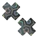 Neva Nude Iridescent Crystal Beamz Nipztix Pasties Nipple Covers for Festivals, Raves, Lingerie and More, Made in USA