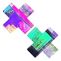 Neva Nude Iridescent Crystal Beamz Nipztix Pasties Nipple Covers for Festivals, Raves, Lingerie and More, Made in USA