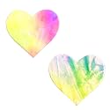 Neva Nude Iridescent Crystal Beamz Nipztix Pasties Nipple Covers for Festivals, Raves, Lingerie and More, Made in USA