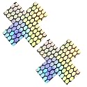 Neva Nude Iridescent Crystal Beamz Nipztix Pasties Nipple Covers for Festivals, Raves, Lingerie and More, Made in USA