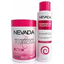 Nevada Powerful Reconstruction Shampoo & 3-in-1 Hair Mask Set – Deep Repair for Dry & Damaged Hair, With Argan Oil & Soy Protein, Sulfate & Paraben Free, Vegan Formula