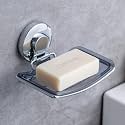 Suction Soap Holder | Vacuum Suction Soap Dish for Shower | Wall-Mounted Soap Caddy for Shower | Polished Finish, Drill-Free Installation | Wall Soap Holder for Bathroom [ND-AW542]