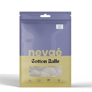 nevae soft cotton balls  100 pure cotton  gentle absorbent amp skin safe  for makeup nail care skincare amp baby hygiene cotton ball 100 pcs pack of 1